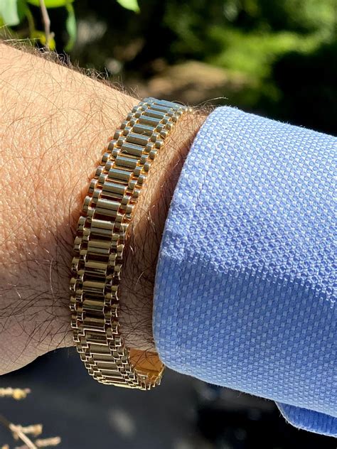 rolex bracelet 14k gold|rolex 14k gold men's bracelet.